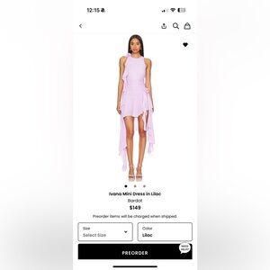 Bardot Lilac Asymmetrical One Shoulder Cocktail Ivana Dress